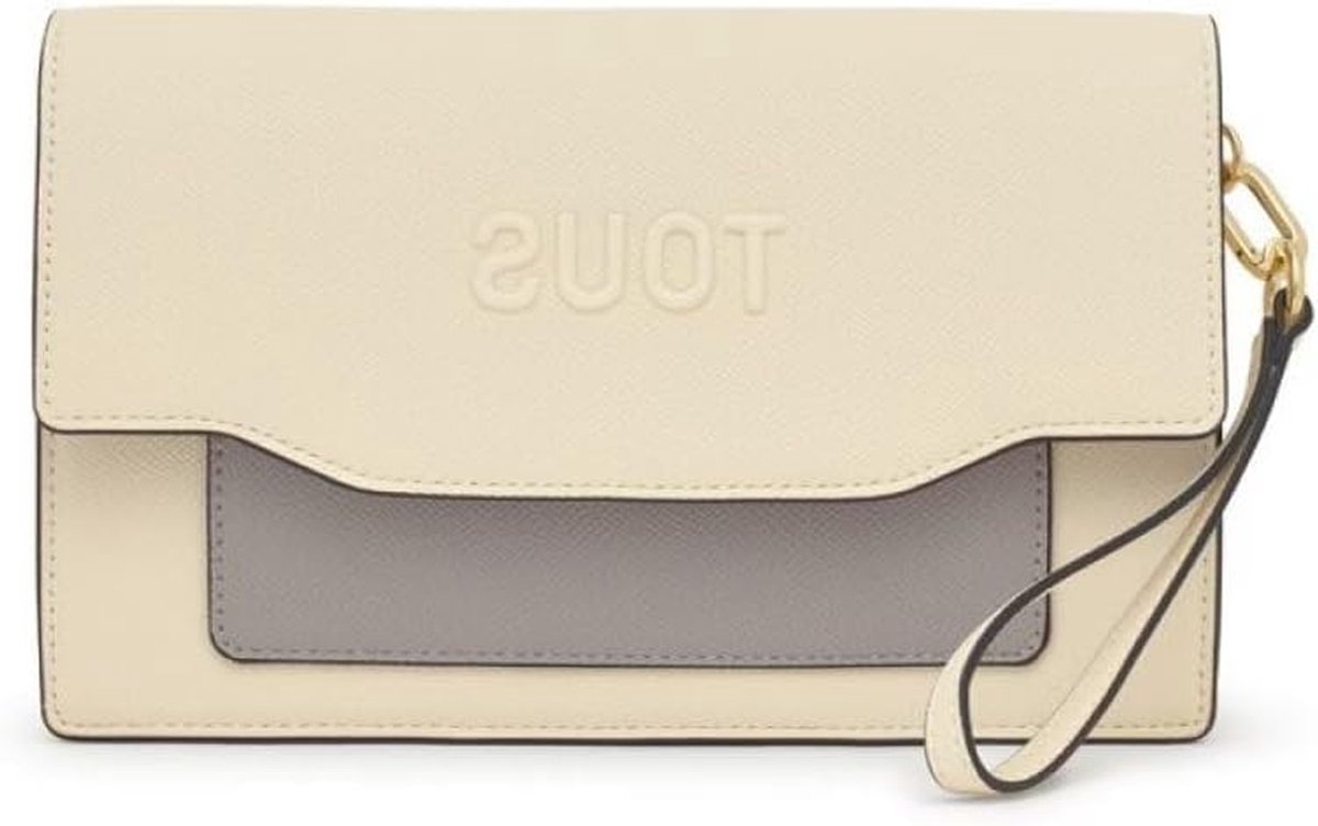 Dames Handtas - Schoudertas Portemonnee - Dagelijks Gebruik - Saffiano Leer - Niet Gespecificeerd - Beige Grijs