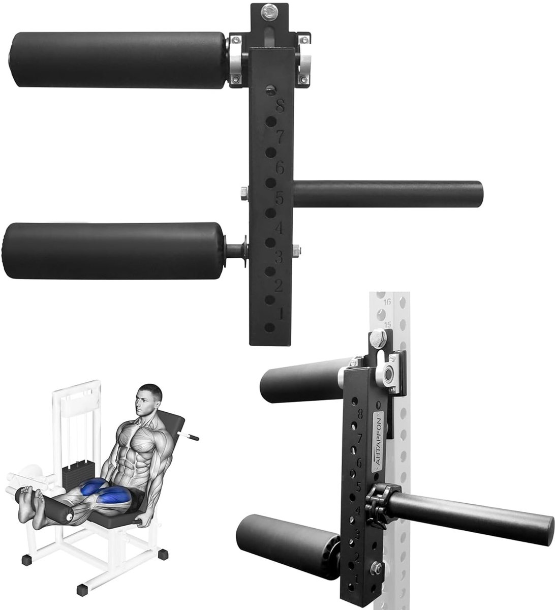 SnelShoppen - AHTAPFON Beenstrek- en Beenkrulattachment voor Leg Squat Roller Rackmontage - Verstelbare Beenextensie en Krulmachine Thuisgym - Verdikt