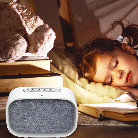 Witte Ruis Machine - Slaaphulp Geluid - Ontspannen Slapen - Draagbaar Compact Ontwerp - 16.7cm - Wit — afbeelding 3