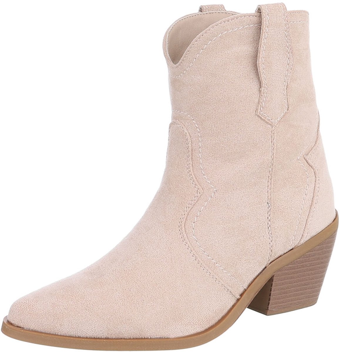Enkellaars - Blokhak en Treklus - Dames Mt:39