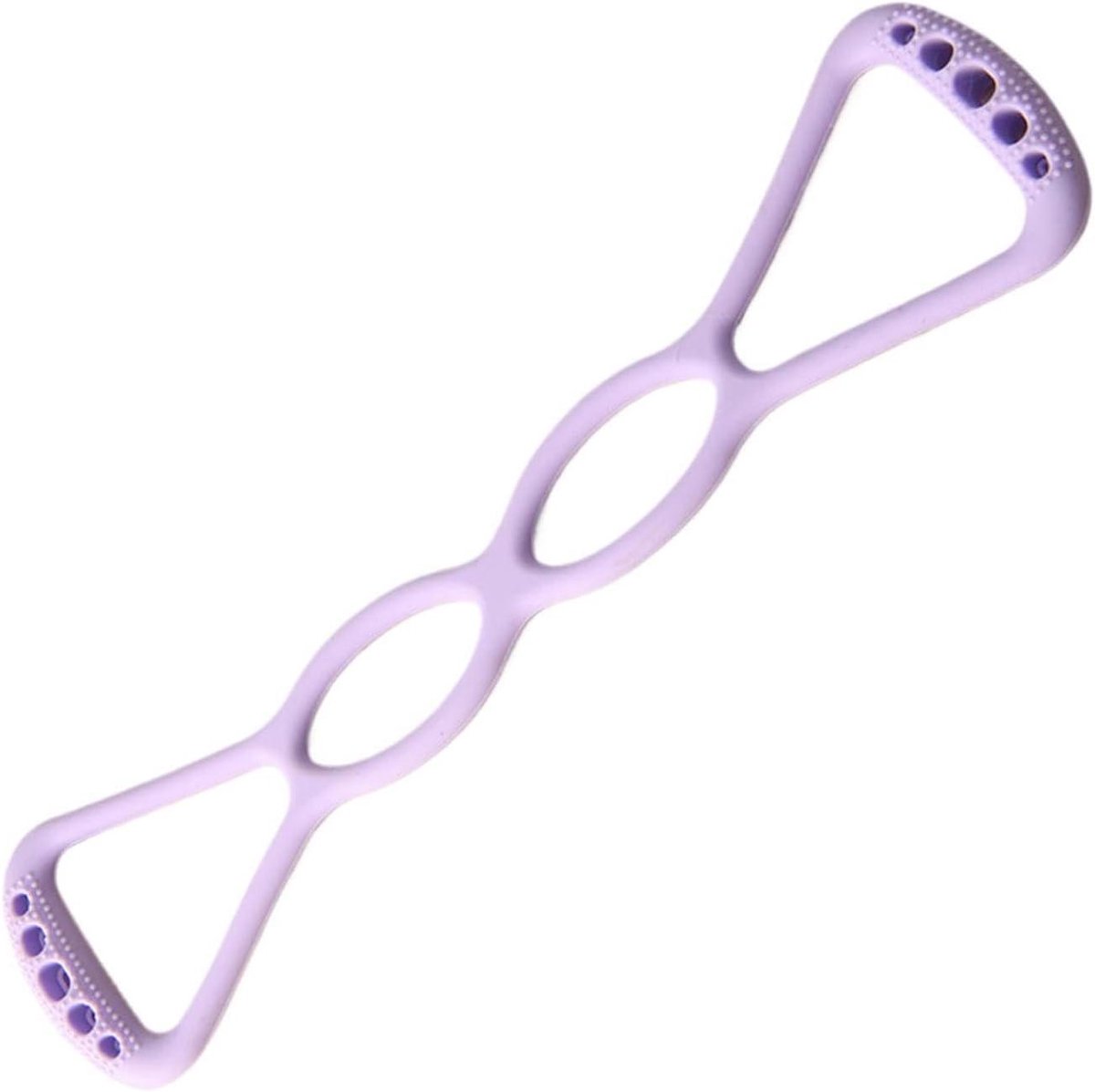 Weerstandsbanden met Handvatten - Fitness Elastiek Krachtband - Thuis Fitness - Antislip Grip - 68 Kg - Paars