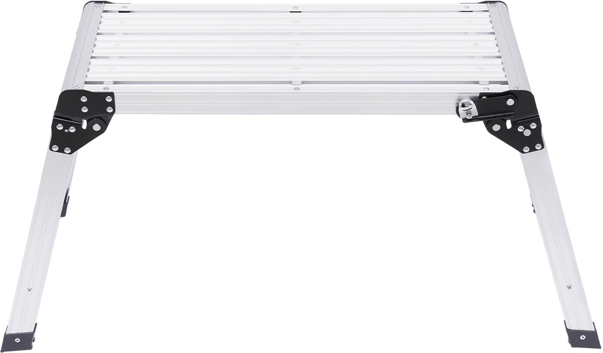 Werkplatform Trapladder Zilver Voor Trap Werk Toegang Max 150kg 108*41*50cm Trapbordes Platformladder