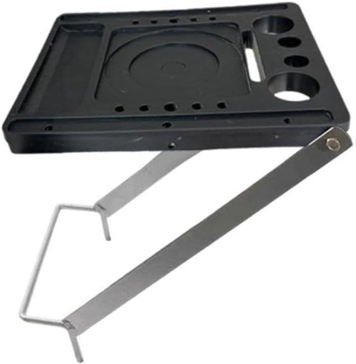 Telescopisch Ladderplatform - Kleine Werkplank - Huishoudelijk Onderhoud - Robuust Ijzeren Frame - 34 cm x 27 cm - Afgebeeld