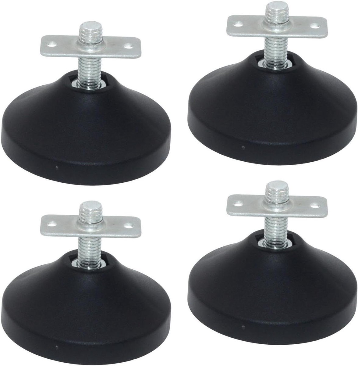 Tafelvoetbal Tafelpoten - Verstelbare Voetjes Nivelleerset - Stabiliteit Verbeteren - Stevig Metaal en PP - 88 mm x 68 mm