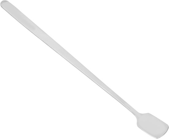 Menglepel Lange Steel - Barlepel Roestvrijstaal - Drankjes Mixen - Vierkante Kop - 17 cm - Zilver — afbeelding 3