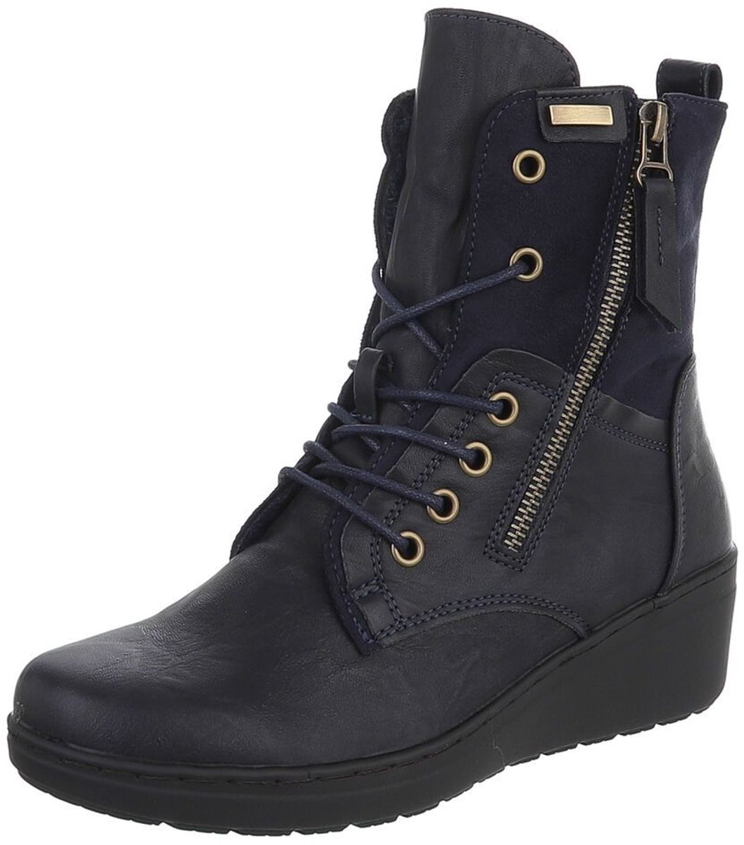 Veterboots met rits - enkellaars - dagelijks gebruik Mt:37