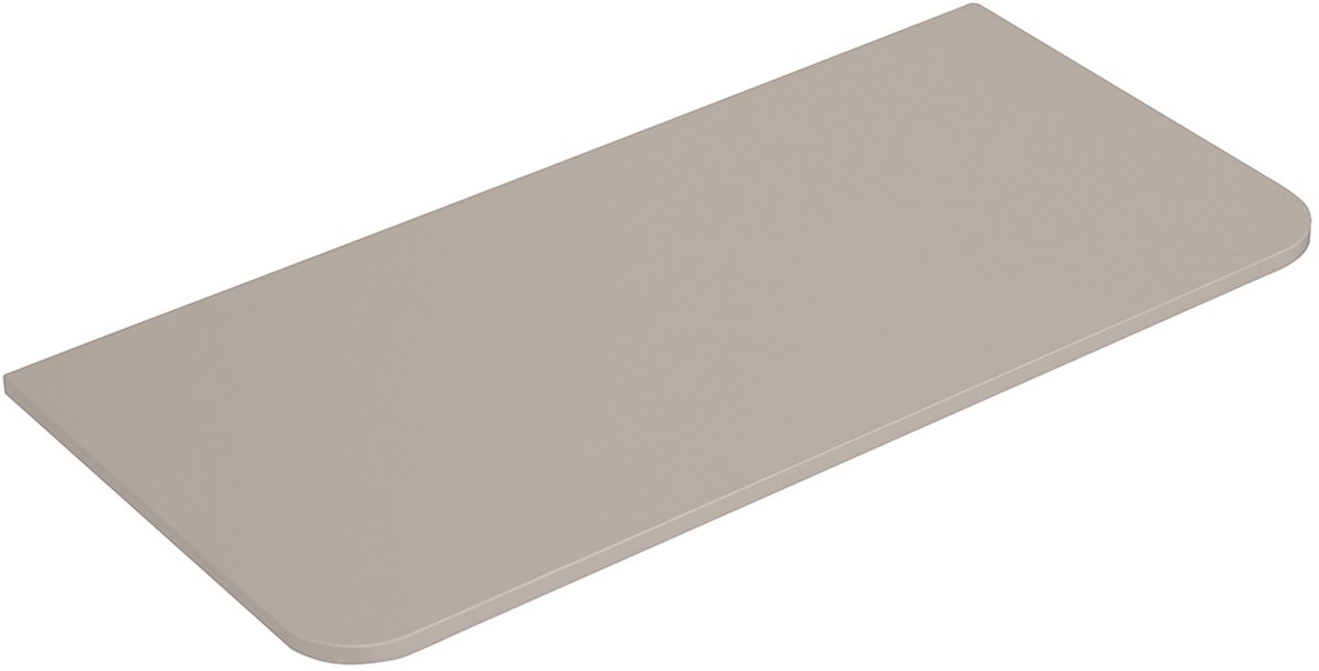 Wiesbaden Sulora Topblad Afgeronde Hoeken - 100x48cm - Mat Beige