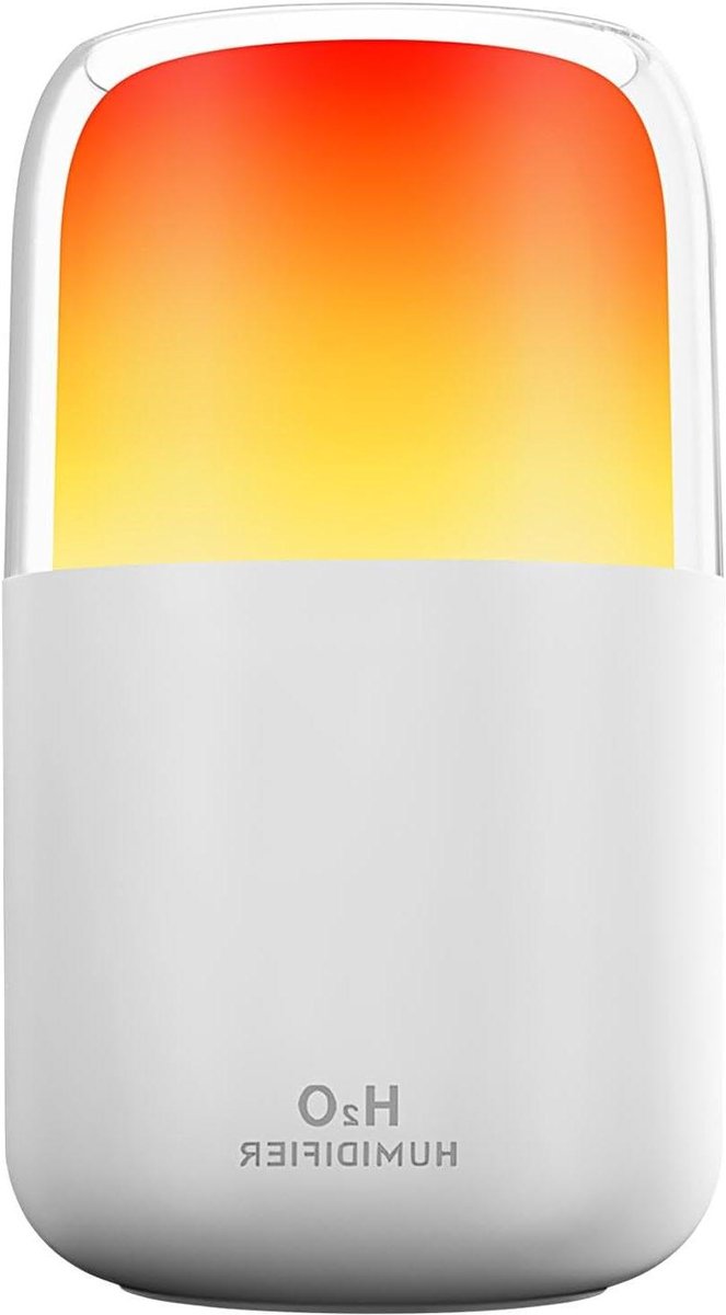Luchtbevochtiger Vlam Effect - Draagbare Vernevelaar - Sfeer Creëren - 2 Spray Modi - 280ml - Wit