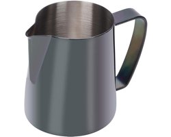 Melkopschuimbekerkan - Koffiekan Latte Art - Melk Opschuimen - Ergonomisch Ontworpen Handgreep - 350 ml - Zwart