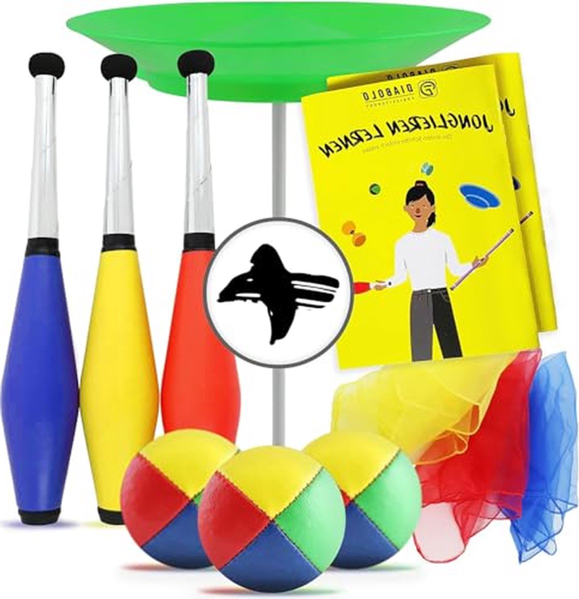 Jongleerset voor Kinderen - Jongleer set - Vaardigheden Oefenen - Ideaal voor Beginners - 3+ Jongleeritems - Multicolor