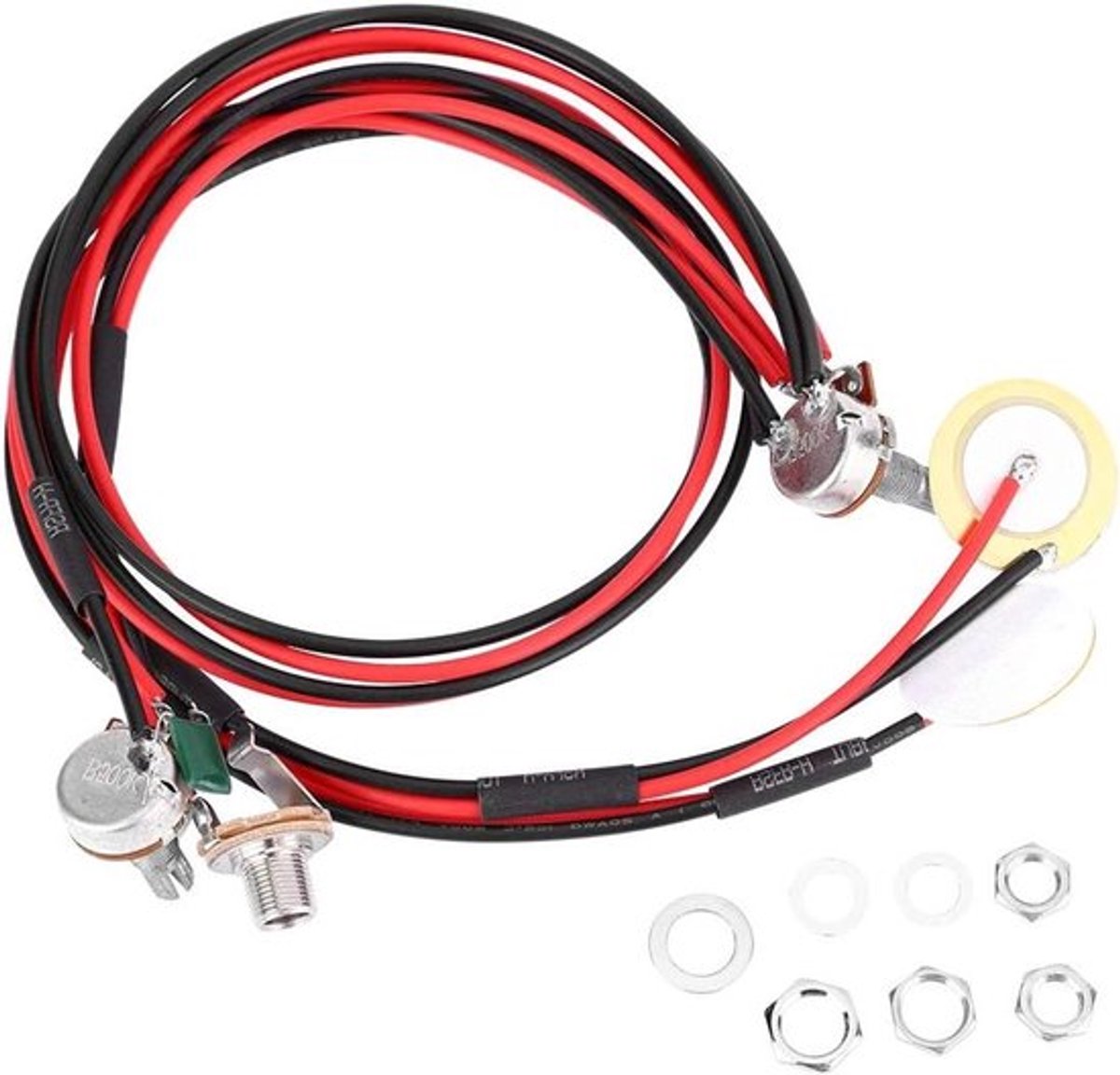 Dubbele Piezo Pickup voor Folk Gitaar met Volumeregeling - Accessoires voor Ukulele, Mandoline en Banjo