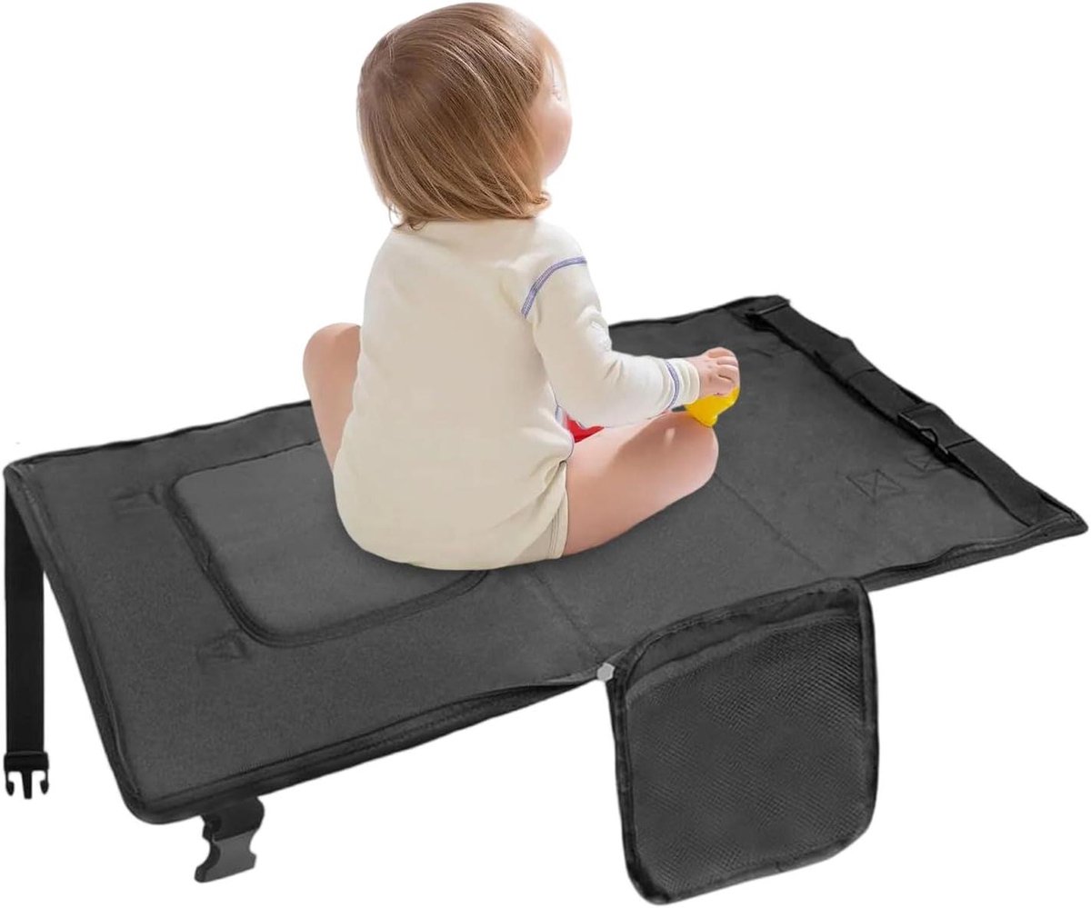 Vliegtuig Bed Peuter - Reisbed Kinderen - Comfortabel Reizen - Snel Opvouwbaar - 30 x 26 x 5 cm - Zwart