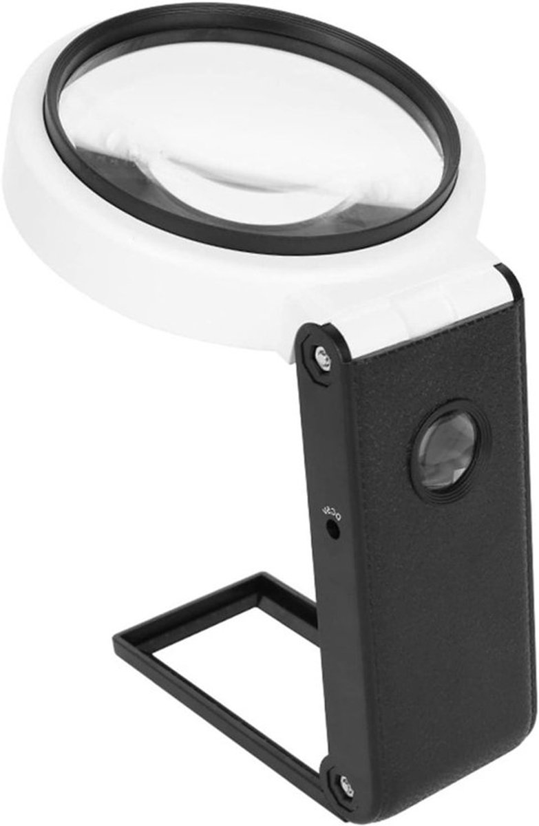 Vergrootglas met licht en standaard voor Juweliers en hobbyisten - 6X 25X zoom - Ideaal voor lezen, beoordeling van sieraden en solderen