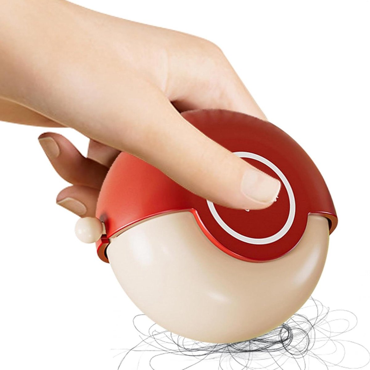 Pluisroller Herbruikbaar - Kledingroller Haarverwijderaar - Kleding Reinigen - Verbeterde Hechtingsbescherming - 8 x 8 x 5 cm - Rood