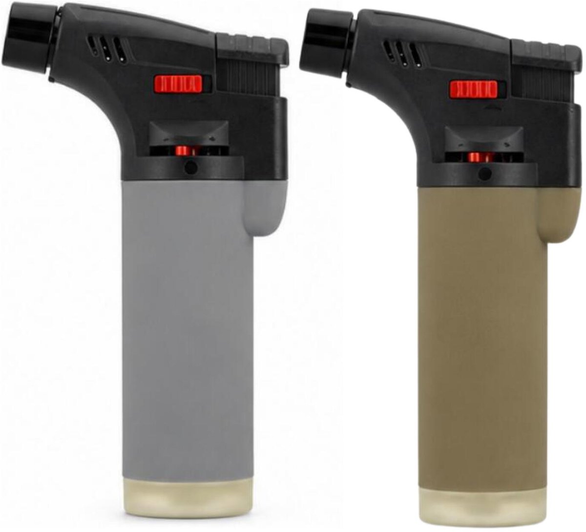 Cepewa Stormaansteker - 2x - aardetinten - Jet Flame - torch aansteker