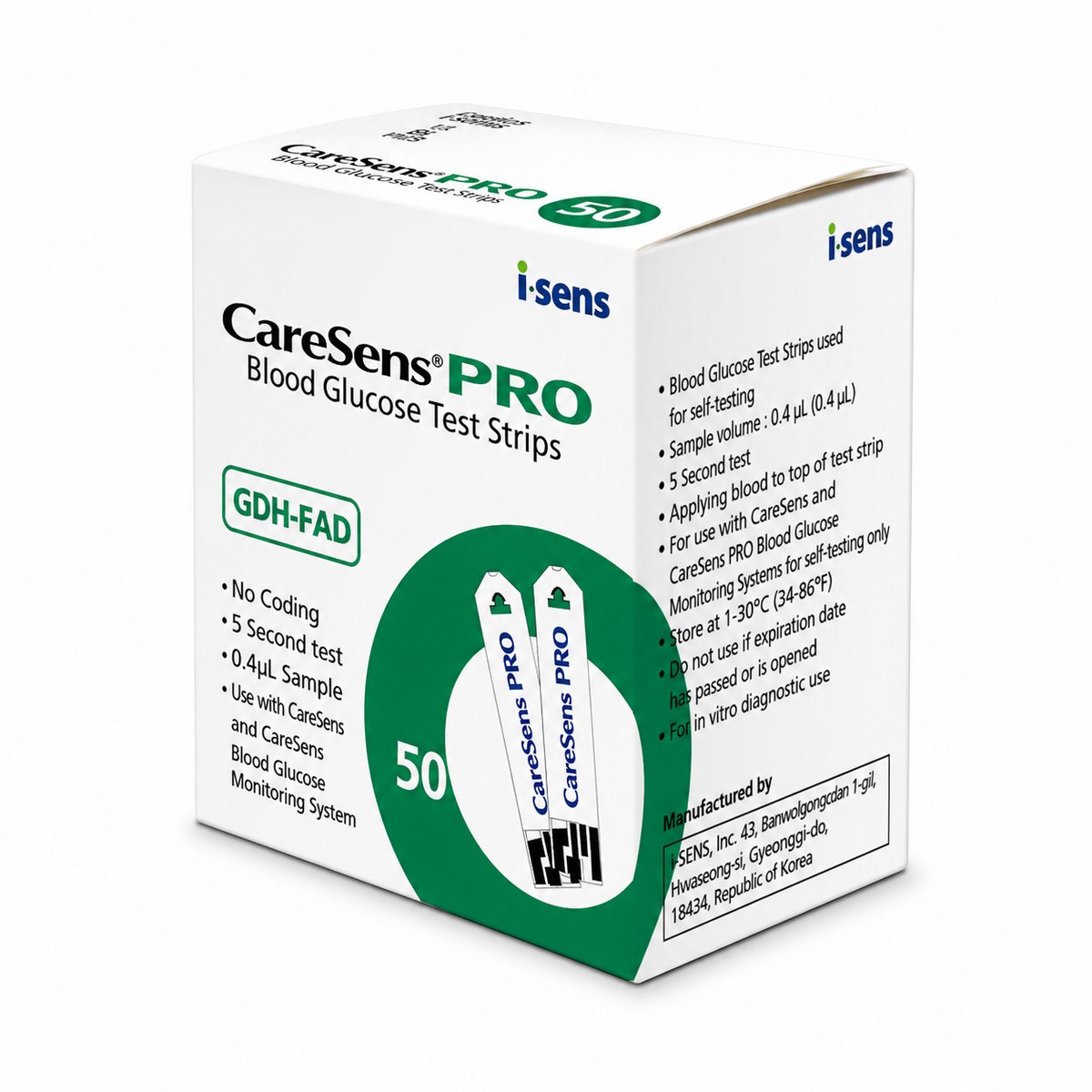 Caresens Pro teststrips 50 stuks