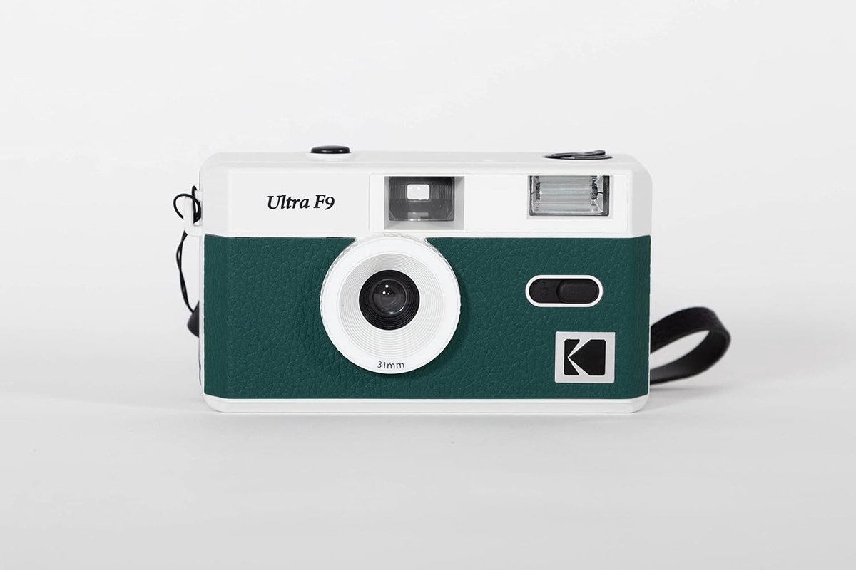 Vintage 35mm Analoge Camera – Herbruikbare Filmcamera – Ingebouwde Flitser – Retro Camera – Optische Zoeker – Donkergroen
