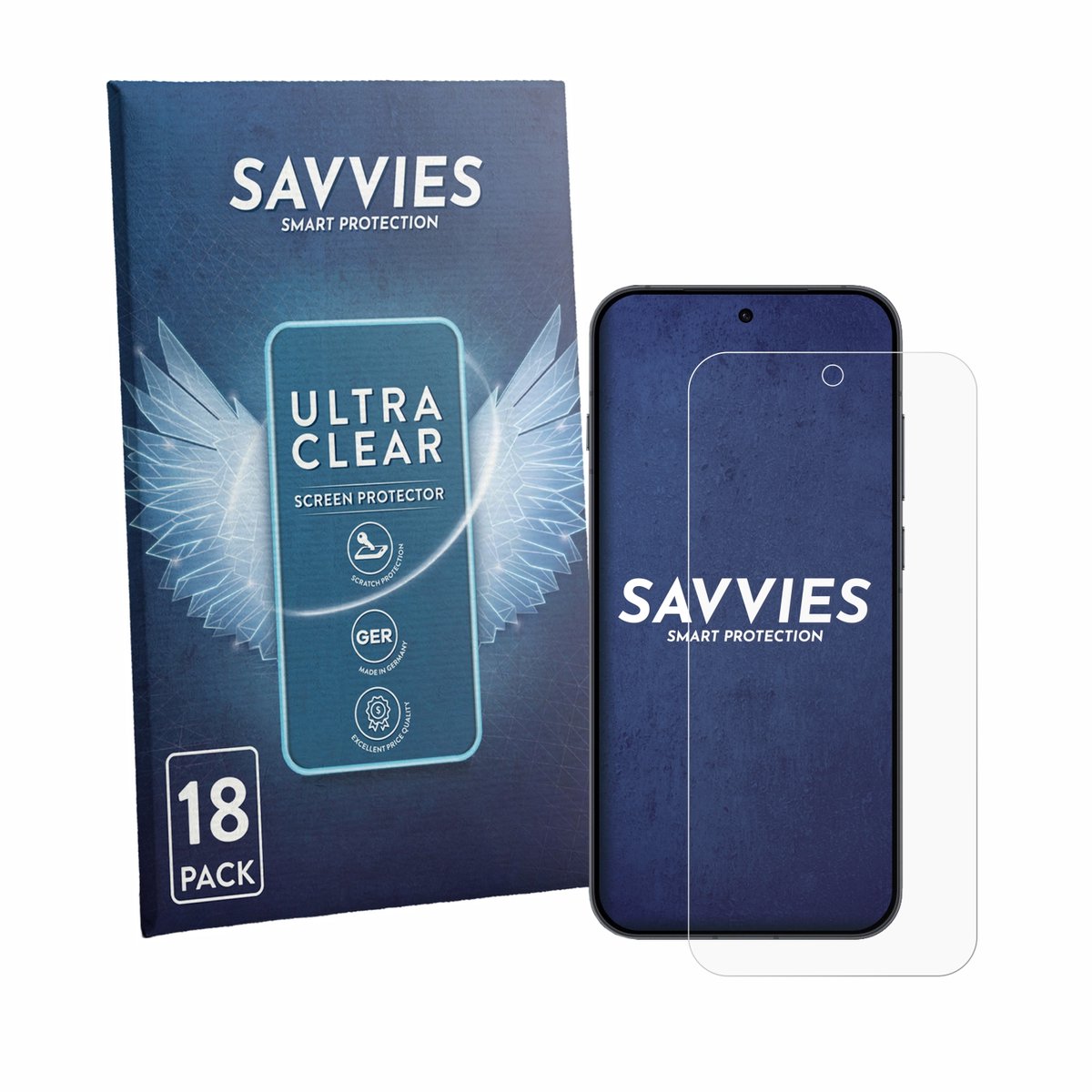 Savvies - Screenprotector voor Oppo Reno 16 FS - Folie Beschermfolie transparant 18 Stuks