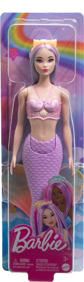 Barbie A Touch of Magic - Paarse zeemeermin staart - Barbiepop van Barbie — afbeelding 4