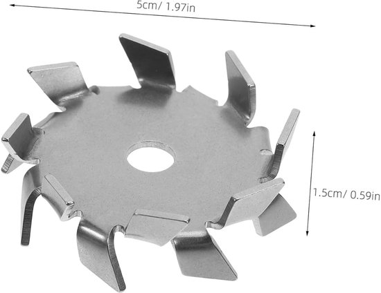 Magnetische Roerplaat - Roerblad Roerpeddel - Laboratorium Experimenten - Roestvrij Staal - 5 x 5 x 1.5 cm - Zilver — afbeelding 2