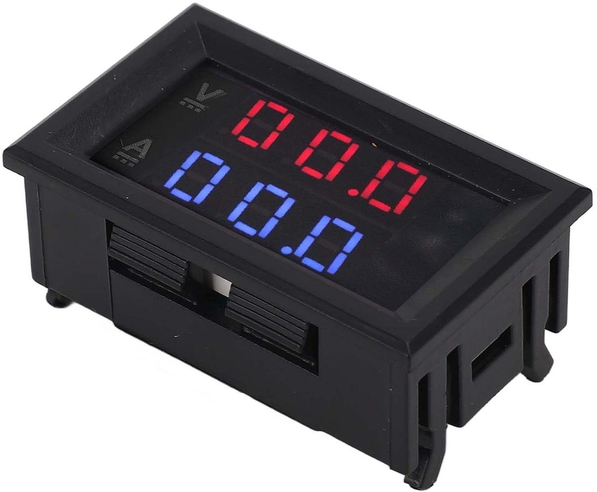 Digitale Spanningsmeter - Ampere Detector Voltmeter - Batterijen Monitoren - Helder LED Display - 0-100V 0-10A - Zwart