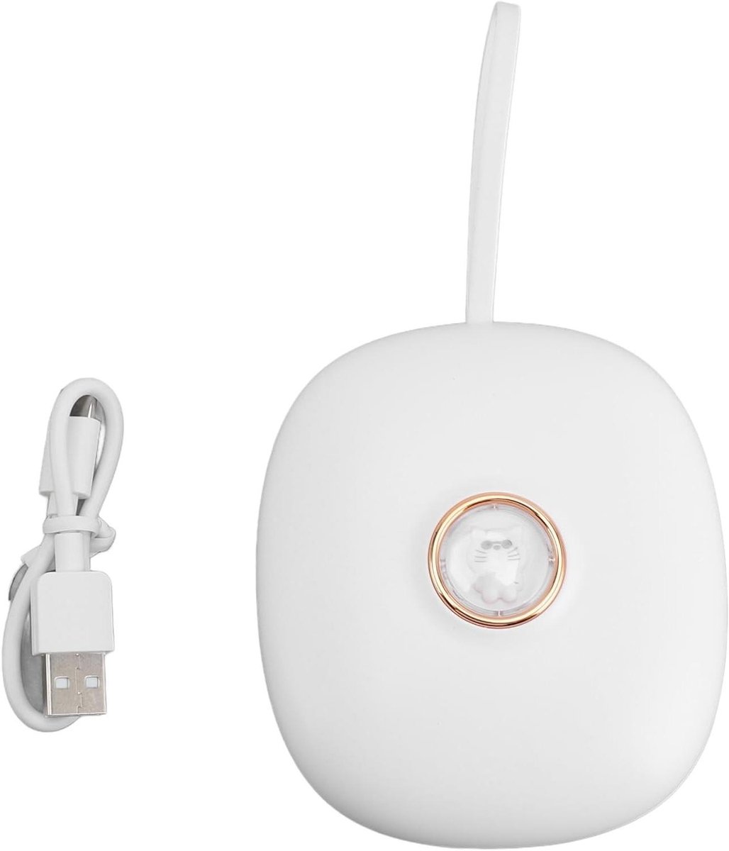Digitale Wekker - Vibrerende Klok - Rustig Wakker Worden - Stille Vibratie Waarschuwing - 105x93x33 mm - Wit