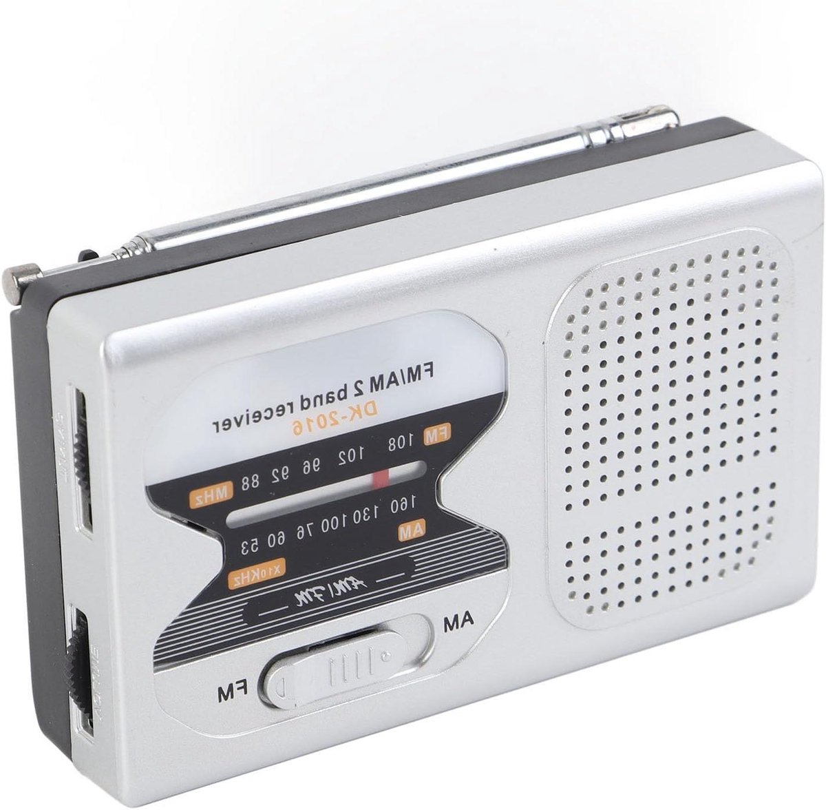 Draagbare Radio - Zakradio AM FM - Muziek Luisteren - Heldere Ontvangst - 11 x 6 x 3 cm - Zwart