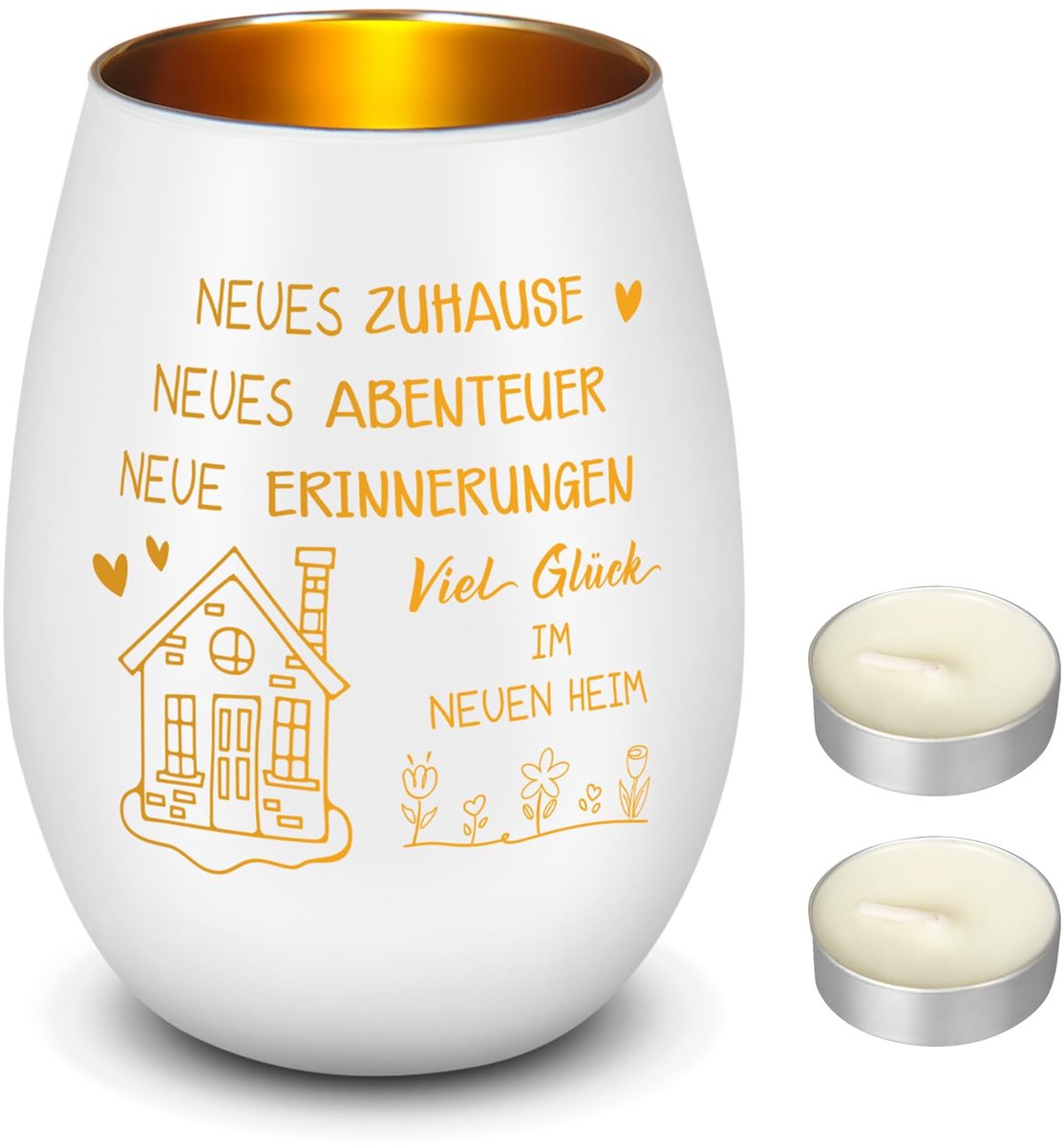 SnelShoppen - Theelichthouder Glazen Lantaarn Huis Inwijdingsgeschenk Kaarsen Cadeau Verhuizing Nieuw Woning Cadeau voor Tuin en Binnen