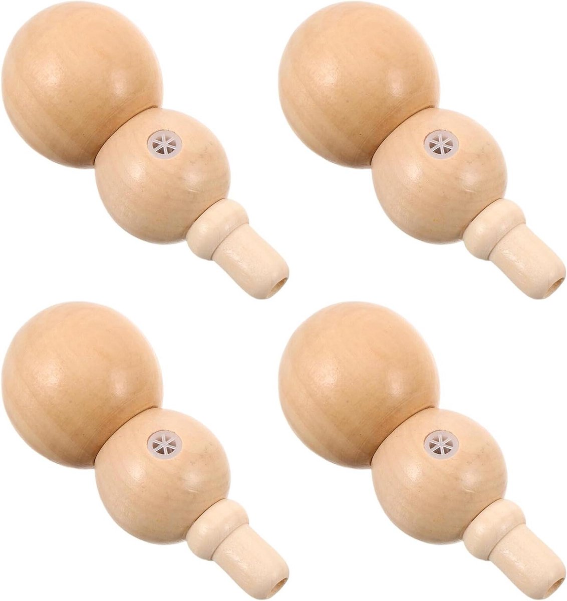 Houten Kazoo - Traditioneel Fluitinstrument - Muziek Maken - Handgemaakte Kalebasvorm - 95 cm - Khaki