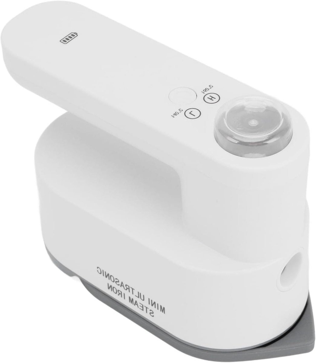 Elektrisch Strijkijzer - Reisstrijkijzer Stoomstrijkijzer - Kreukvrije Kleding - Snel Opwarmend - 393 g - Wit