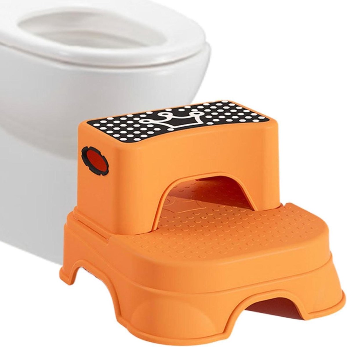 Opstapje Kinderen - Hulpkrukje Badkamer - Zelfstandig Wassen - Antislip Veiligheidsgarantie - 38W x 26H cm - Niet gespecificeerd