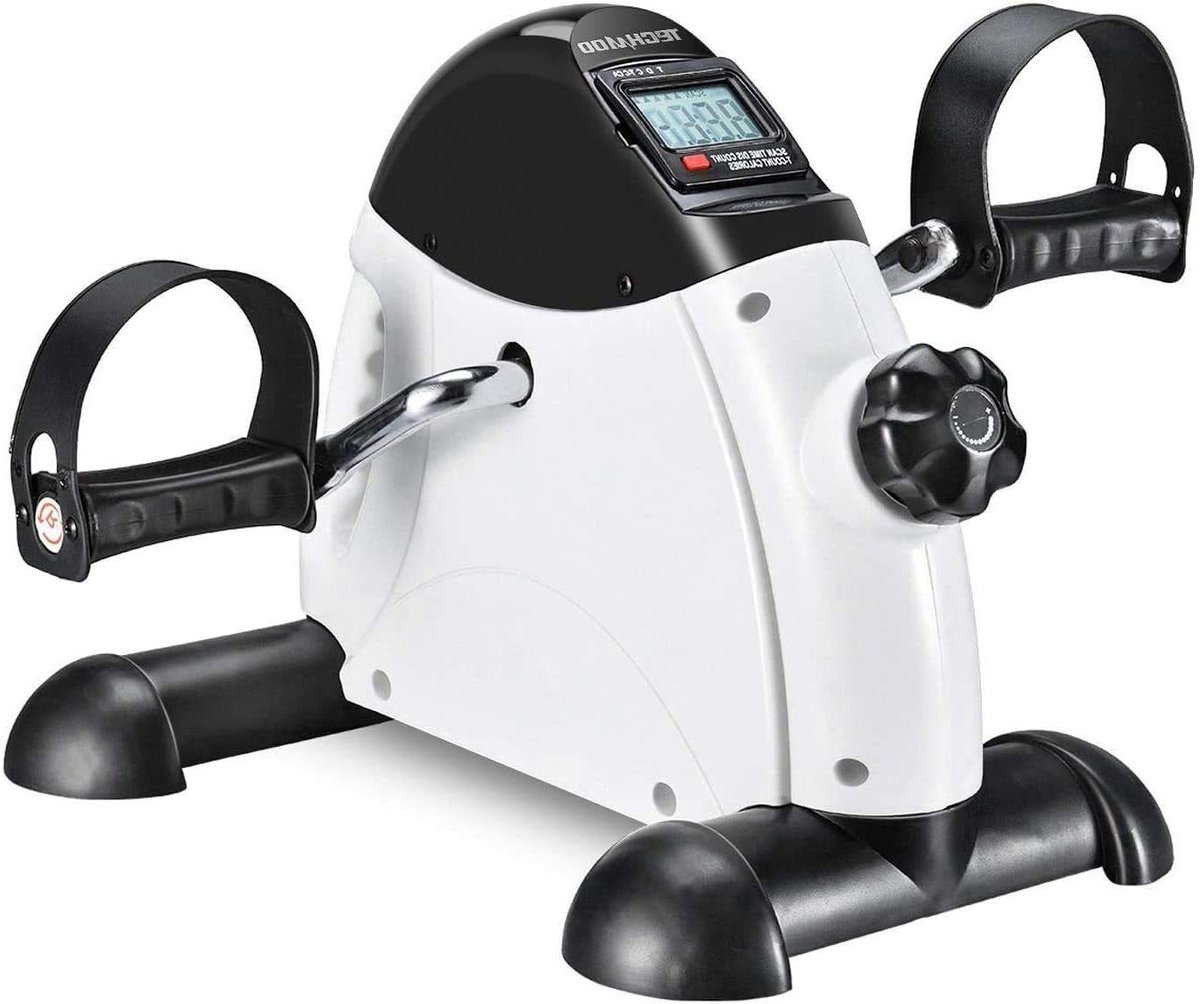Mini Fiets Hometrainer - Onder Desk Fiets - Bewegen op Kantoor - Draagbaar Ontwerp - Compact Formaat - Wit