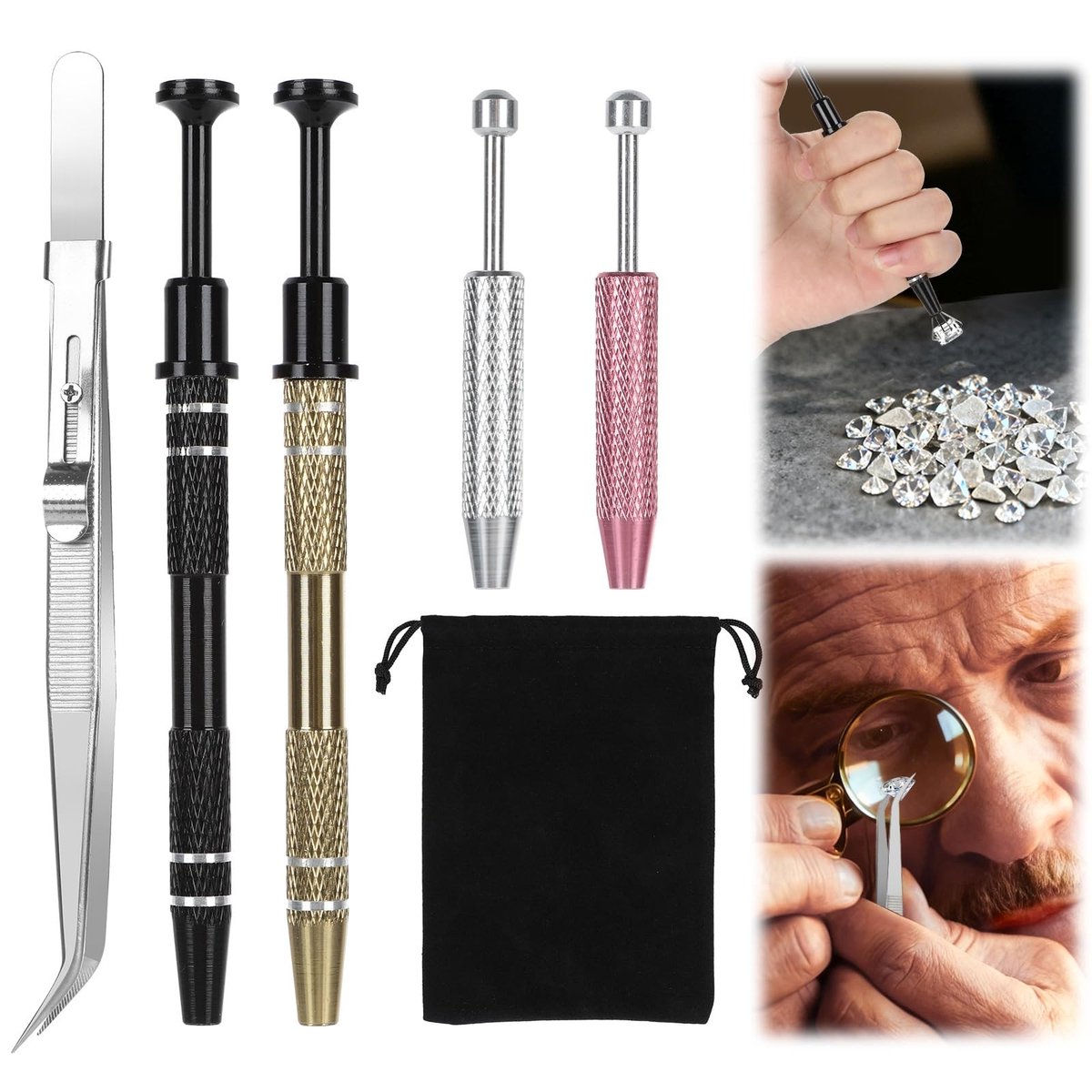 Dailygoods - 5 Stuks Roestvrijstalen Piercingtang Set - Sieraden Gereedschap voor Horloges en Kleine Onderdelen
