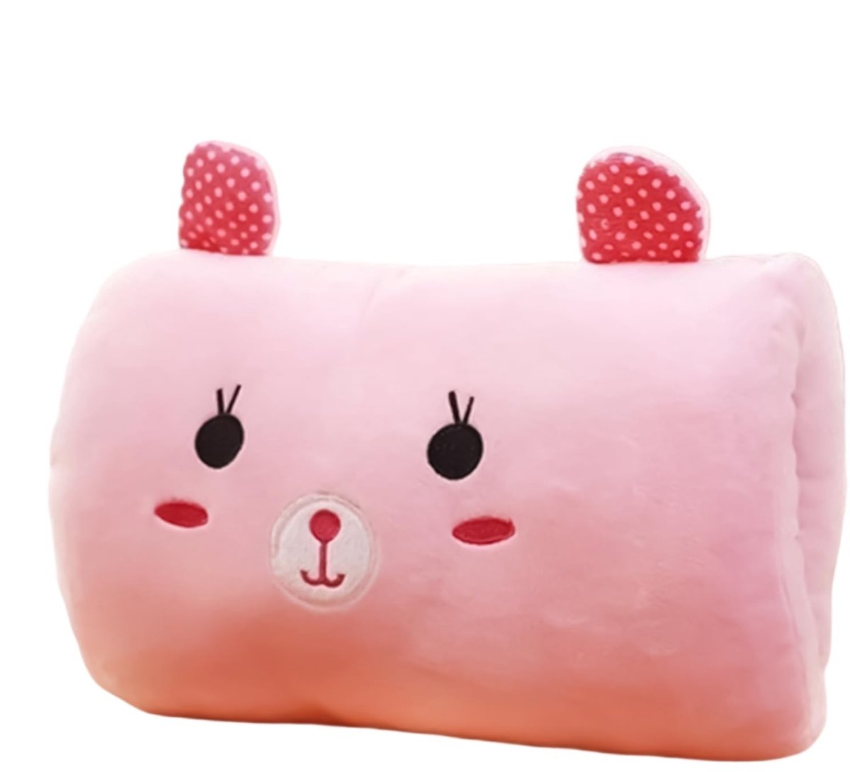 Dailygoods- Handkussen Pluche - Konijnvorm - Zacht Warm Armkussen - Niet-elektrisch - Ideaal voor Kinderen - Comfortabel voor Thuis en School - Warmtekussen