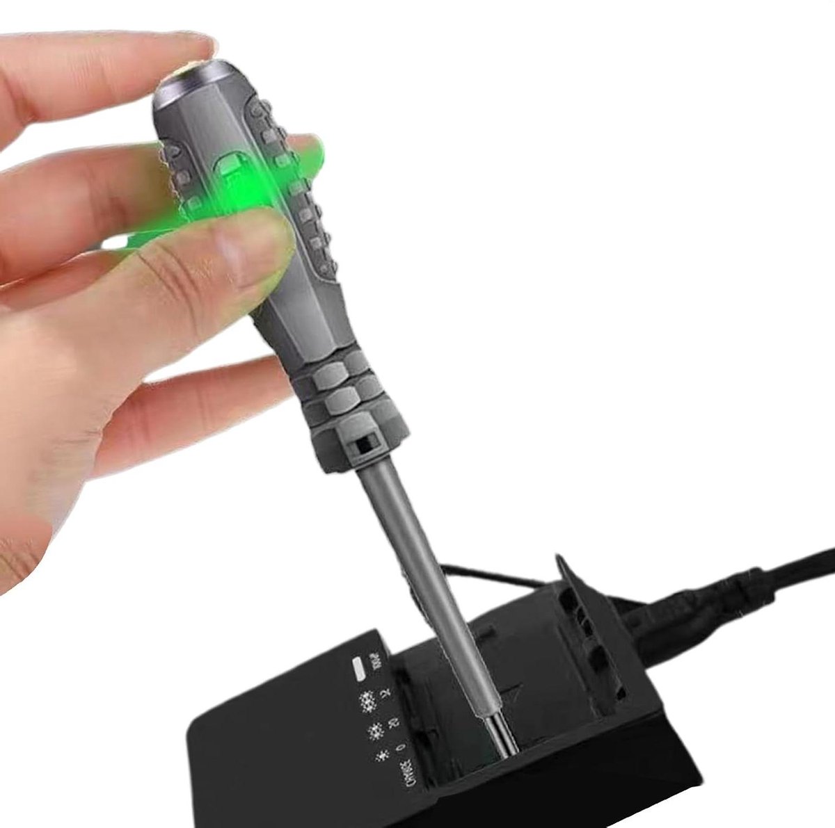 Spanningstester Schroevendraaier - Spanningszoeker Elektricien - Veilig Elektrisch Werk - Magnetische Schroefhouder - 15.5 cm - Kruiskop
