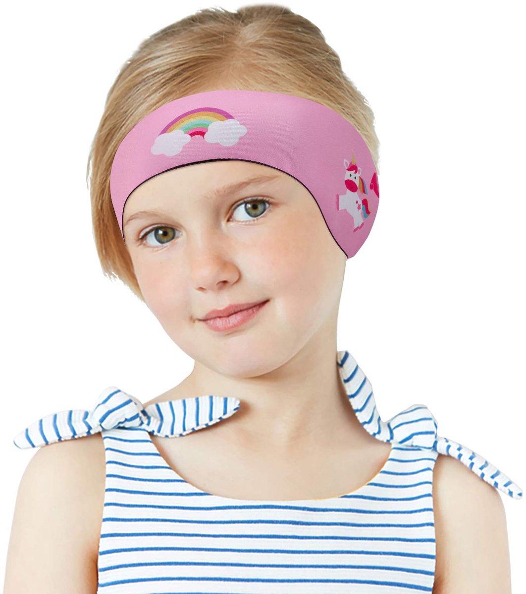 Dailygoods - Unicorn Zwemhoofdband voor Kinderen - Waterdichte Oorbescherming