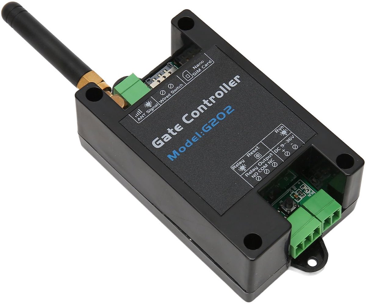 Dailygoods- Poortopener 4G - Afstandsbediening - 200 Geautoriseerde Telefoonnummers - SMS-commando - Eenvoudige Installatie - Praktische ABS - Deuropener