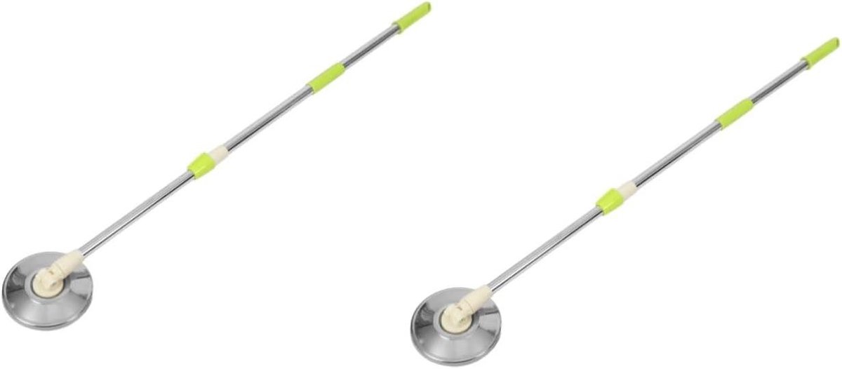 Draaiende Mop Stelen - Reserve Mop Handvatten - Vloeren Schoonmaken - Telescopisch Ontwerp - 121 cm - Khaki