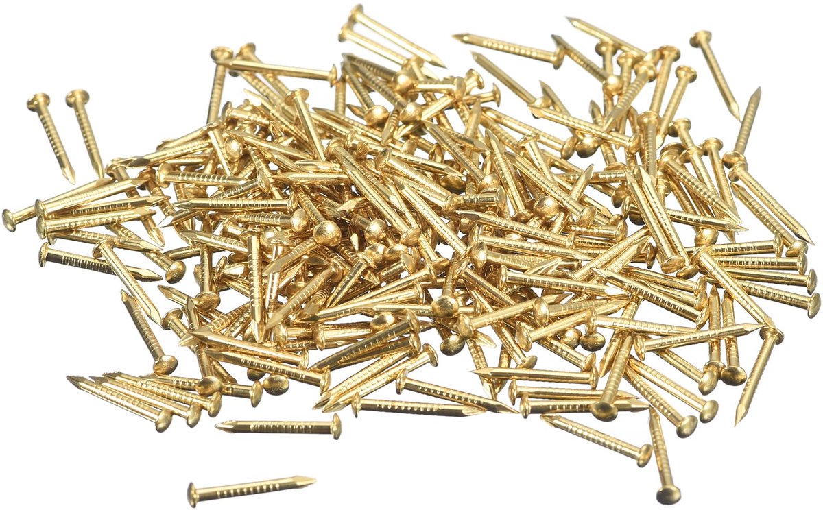 Dailygoods - 120 Stuks Kleine Messing Spijkers - Decoratieve Spijkers voor Houten Dozen