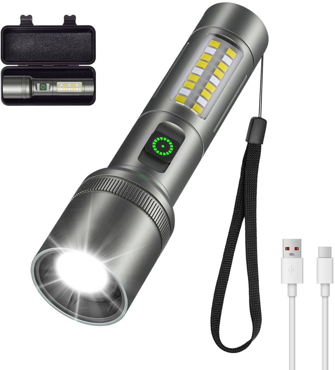 Dailygoods - Mini Zaklamp - 12 Uur Looptijd, Waterdicht en Ideaal voor Buitensporten