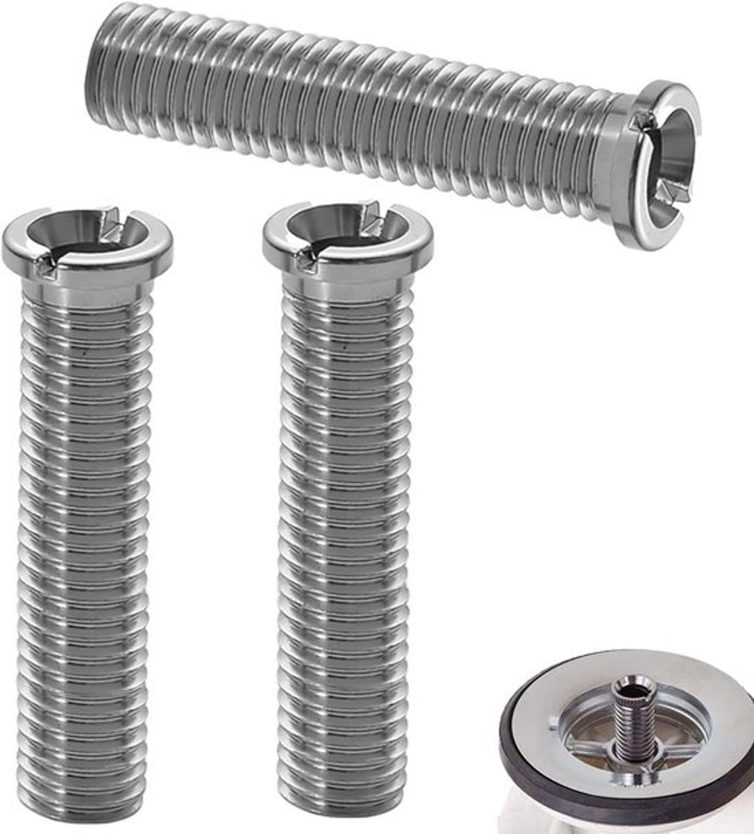 Holle gootsteenschroeven 45mm roestvrijstaal M12 keuken accessoires ø12 mm.