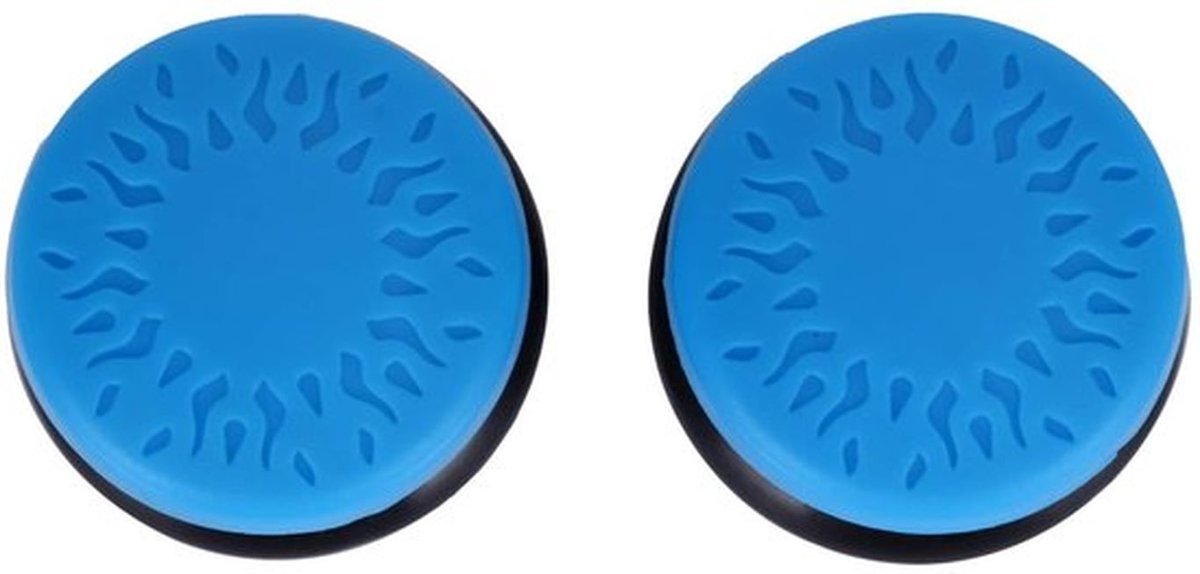 Duimgrepen - Joystickhoes - Pols- en duimondersteuning - Blauw - Gripkapjes - Verbeterde spelervaring - Geschikt voor PS5 - Zachte sili...
