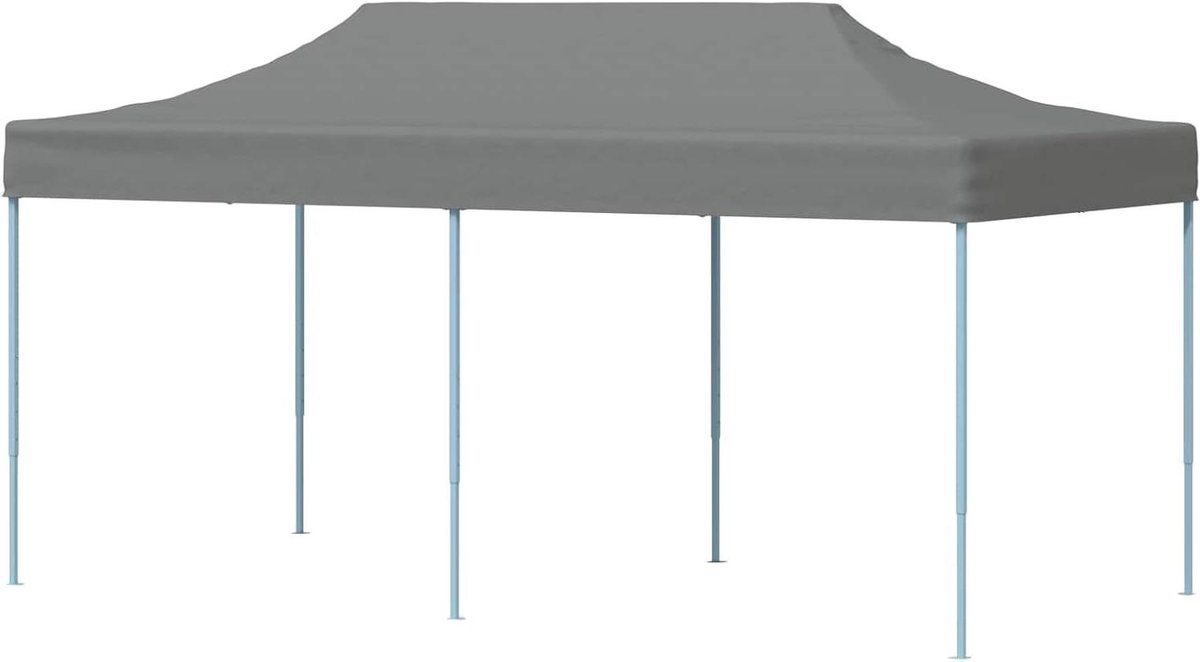 Partytent Oxford Stof - Feesttent Luifel - Buitenfeesten Organiseren - Waterdicht UV-beschermend - 291 x 580 x 315 cm - Antraciet