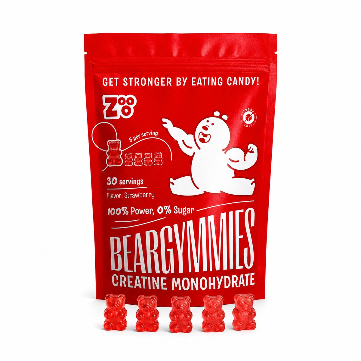 ZOOO Nutrition Performance+ - Suikervrije Creatine Gummies - 150 stuks