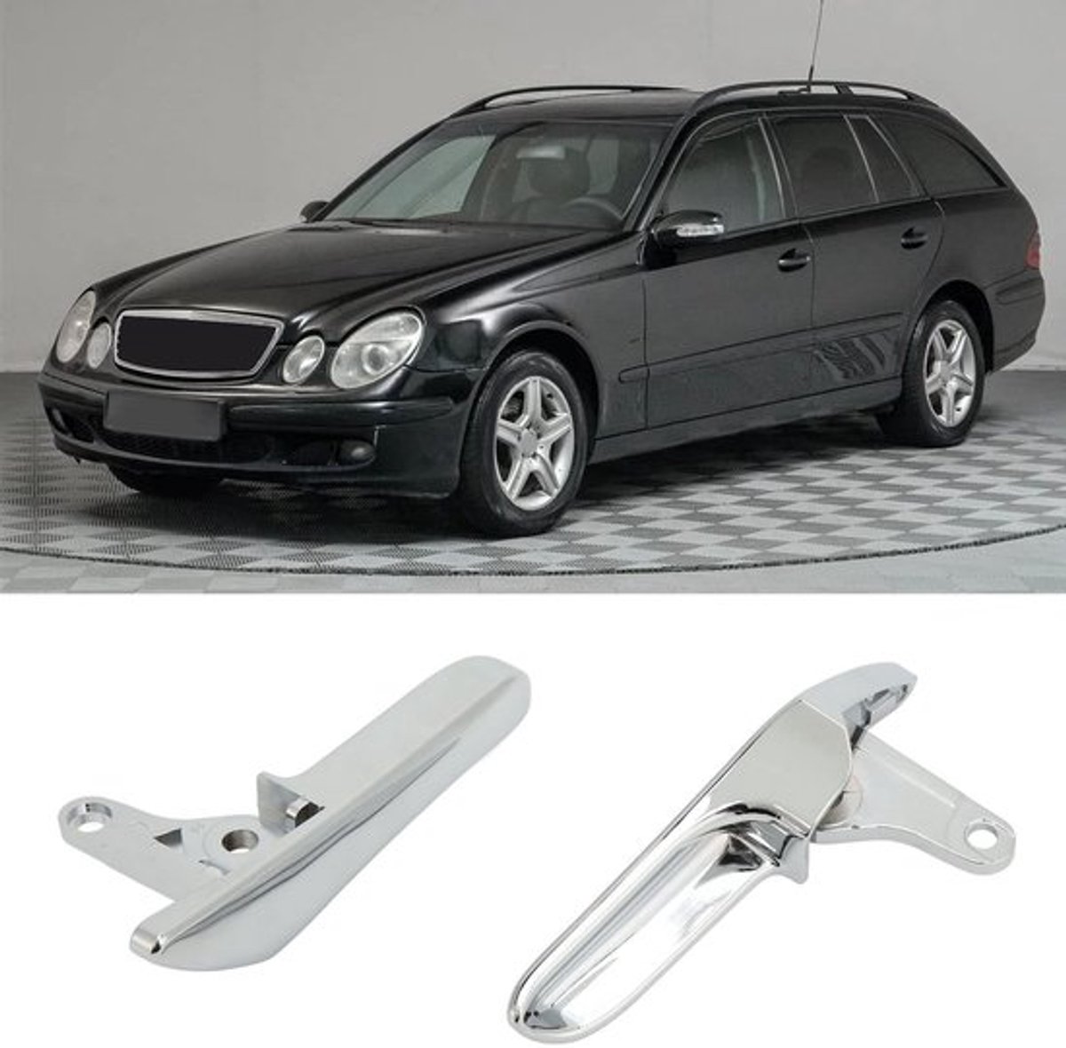 Deurgrepen 2 Stuks - Deurklink Vervanging - Binnenste Deurklinken - Compatibel met W211/W219 - Links/Rechts - Auto-interieur