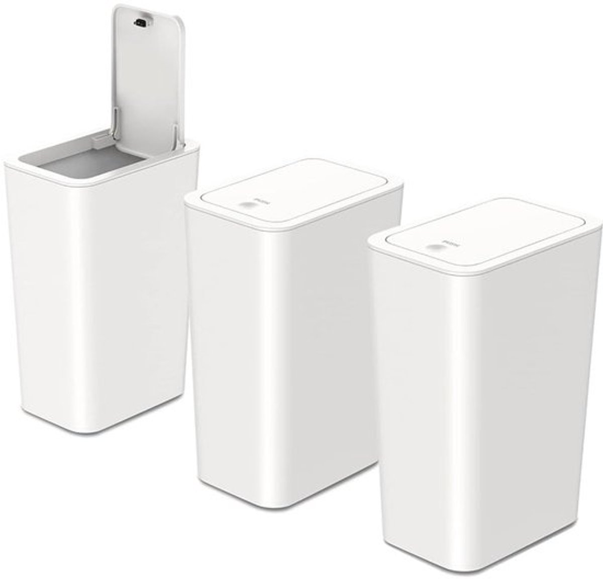 Afvalemmer 9 Liter - Badkamerafvalemmer - Smalle Afvalbak - Waterdicht - Schokbestendig - Hoogwaardig PP Materiaal - Toiletbak