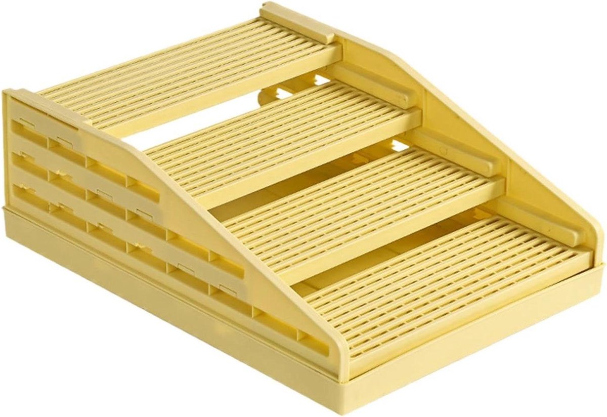 Kattenbakmat - Huisdierentrap Valmat - Kattenbak Reinigen - Dubbellaags Spatwaterdicht - 456 x 338 x 57 cm - Geel