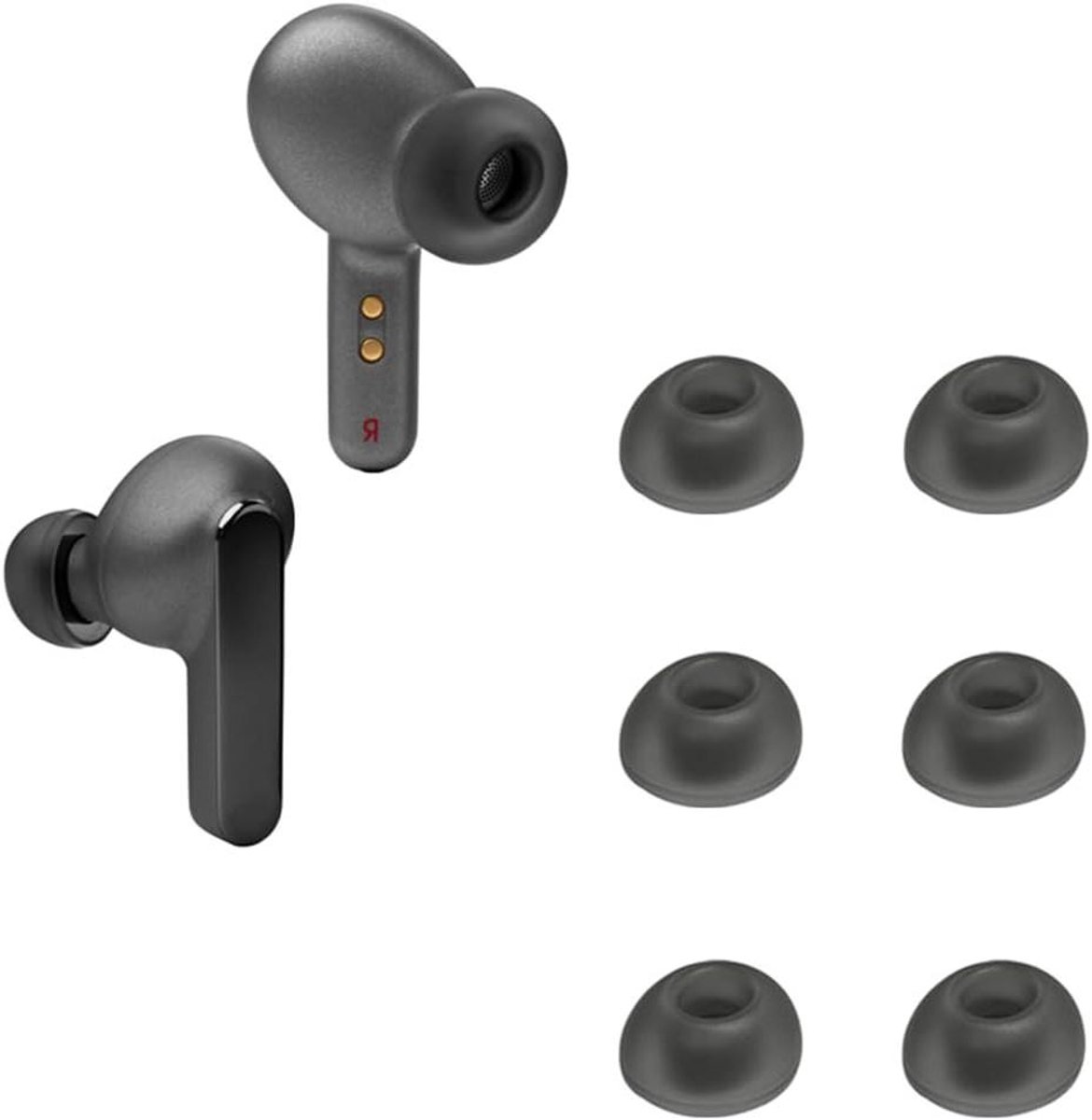 Vervangende Oordopjes - Oorkussentjes Hoesjes - Comfortabel Luisteren - Zachte Flexibele Siliconen - 3 Maten SML - Zwart