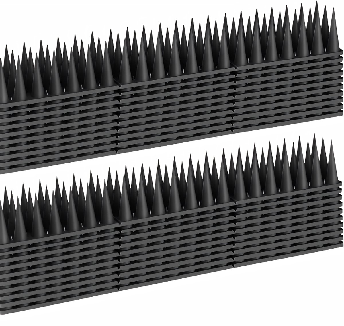Ploutos® Duivenverjager - Kunststof Duivenverjager - Duivenafweermiddel - Zwart - 30cm x 5cm x 15cm