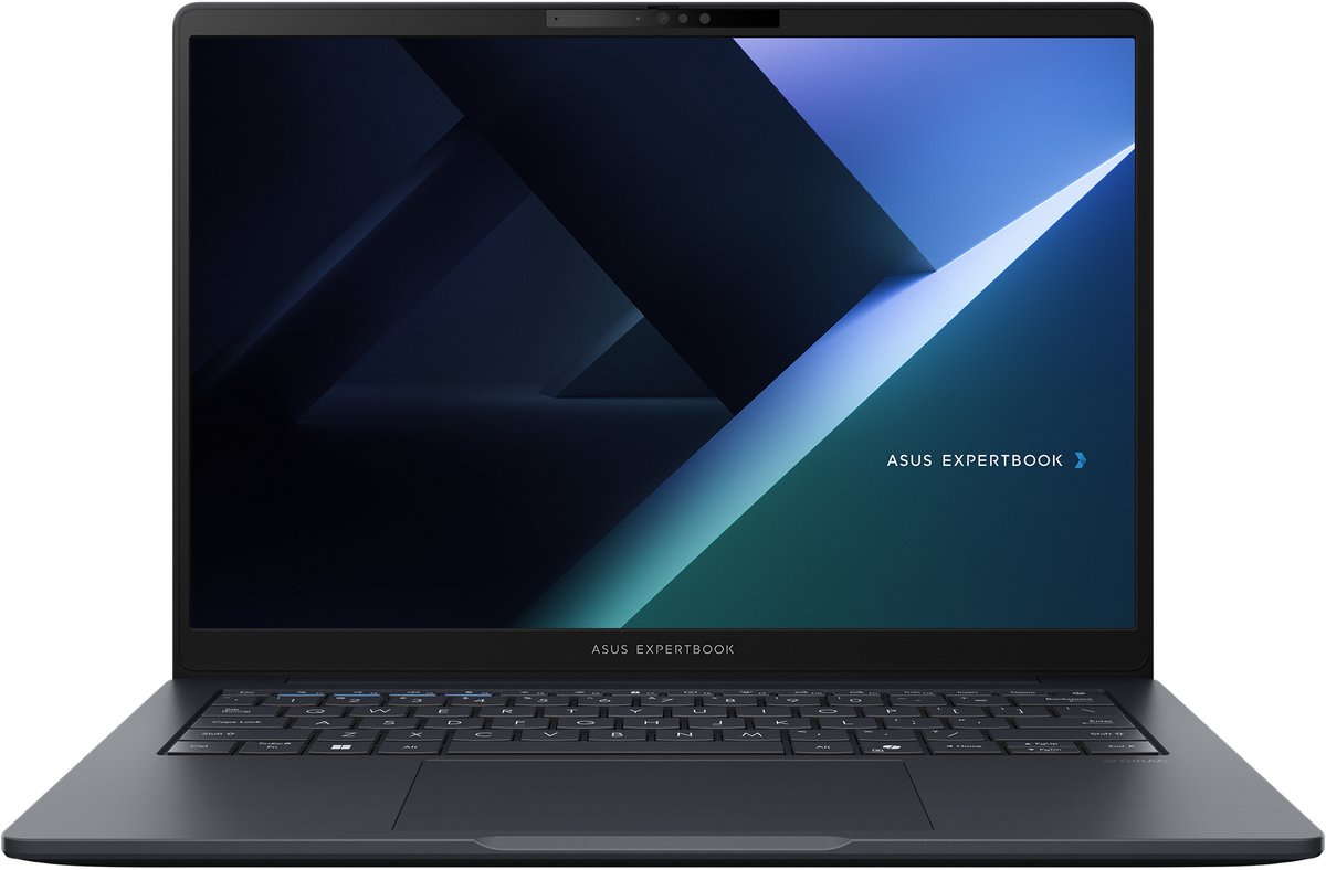ASUS ExpertBook B3 B3405CCA-LY4315X Intel Core Ultra 7 255H Laptop 35,6 cm (14") WUXGA 16 GB DDR5-SDRAM 512 GB SSD Wi-Fi 6E (802.11ax) Windows 11 Pro Zwart, Grijs QWERTY US International